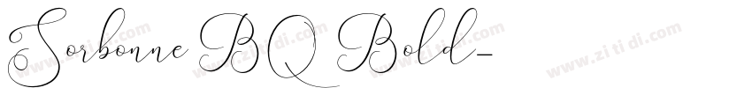 Sorbonne BQ Bold字体转换